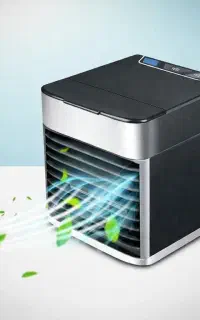 کولر رومیزی مدل sinking/ آبی، همراه و سبک