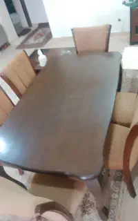 میز غذاخوری شش نفره چوب اصل