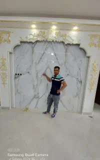 گچبری پیش ساخته دستی ترمو تی‌وی وال