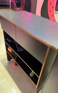 میز کانتر mdf مشکی مات توافقی