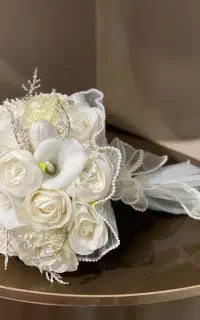 دسته گل عروس طبیعی و مصنوعی