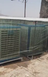 سرویس کولر آبی ، ساخت چهار پایه کولر و سایبان