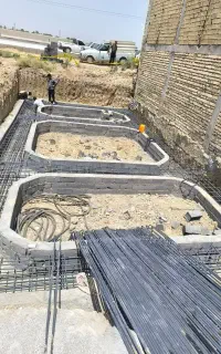 اجرای سقف بتنی و آهنی