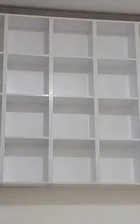 شلف و کتابخانه ضخیم سپید براق ، در حد نو