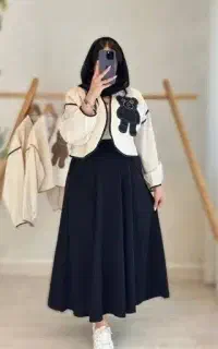 کت و دامن خرسی دخترانه