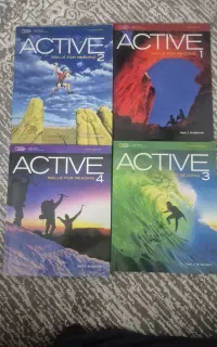 کتاب زبان active reading چهار جلد، نو