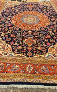 قالی ۱۲متری دستباف کاشمر مارک دار