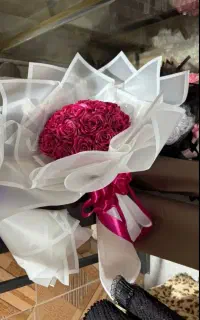 دسته گل روبانی و باکسی