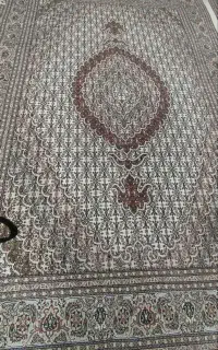 فرش دستبافت کرم ۴۰ رچ طرح ماهی