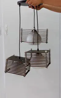 لوستر آویز مدرن ۳ شعله شیک و خاص