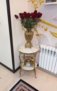 میز تلفن برنز سایز قطر ۴۰