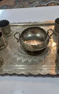 سینی وجا استکانی وقندان
