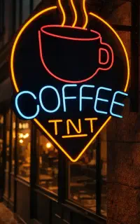 انواع تابلو نئون نوشته ، فست فود ، کافه ، آرایشی