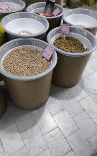 بشکه جای حبوبات برای عطاری ها و مغازه با تشت