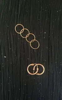 سه عدد گوشواره طلا