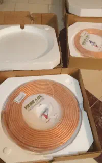 ۲حلقه لوله مسی واسه لوله کشی اسپیلت و کولرگازی