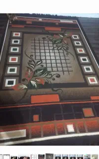 گلیم گل برجسته زر بافت ۹ متری
