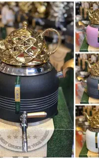 قوری کتری طرح سنگ ورق ضخیم چای سازسماوری کتری قوری