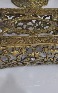 سطل آشغال و جا دستمال کاغذی  برنز