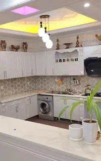 کابینت بدنه ام دی اف درب هایگلاس  کد شعبه ۰۶۱۱