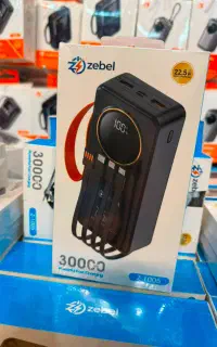 پاور بانک 30000 ( سی هزار ) اورجینال zebel 22.5w