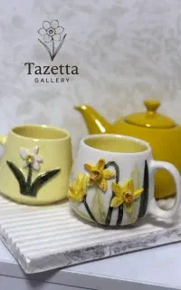 ماگ سرامیکی گل نرگس