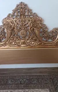 تخت خواب سلطنتی تمام چوب