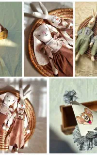 عروسک پارچه ایی و سیسمونی نوزاد اکسسوری تولد