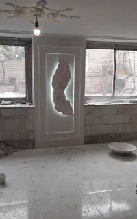 تی وی وال وقاب بندی گچبری