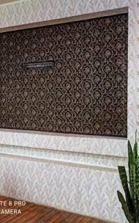 نقاشی ساختمان طرح کاغذدیواری با رنگ نانو ضد اب