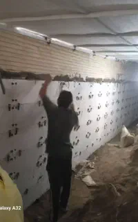 کاشی کاری نما کاری استابنادیوار چینی تخریب