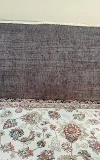 پشتی طوسی مخمل