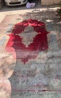 دو عدد قالی کارکرده