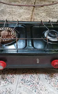 کباب پز و اجاق گاز دو شعله