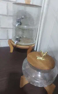 گلمن شیشه ای ۲طبقه ابگزوشکلات خوری