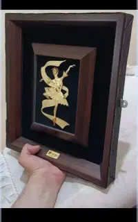 تابلو رقص باله ورق طلا