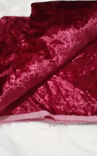 پارچه مخمل گرم بالا زرشکی
