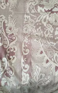 رومیزی نقره ای ژاکارد خارجی