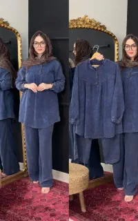 شومیز شلوار سیلک جین عروسکی