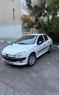 پژو 206 sd بدون رنگ سند تک برگ