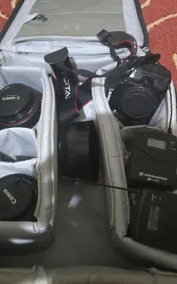 دوربین عکاسی و فیلمبرداری کنن با لنز و تجهیزات