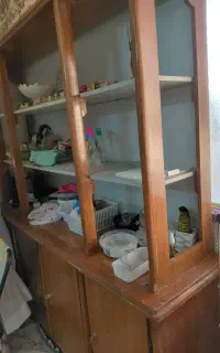 بوفه چوب اصل دو تکه طرح گازور