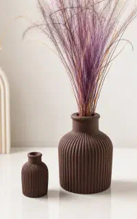 گلدان مراکشی شیاردار دست‌ساز