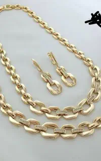 ست ژوپینگ آبکاری طلا