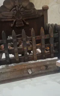 منقل شومینه سنگی با مشعل