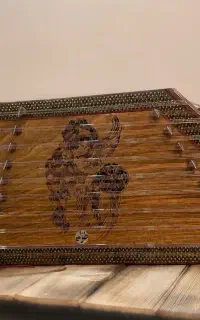 سنتور (نو) ۹ خرک با چوب گردو و خاتم‌کاری(نقوی)