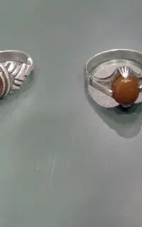 انگشتر عقیق با رکاب دست ساز