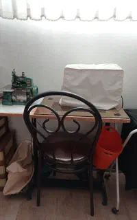 میز چرخ خیاطی همراه با صندلی