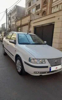 سمند Ef7 سفید ۹۴ بدون رنگ