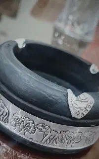 زیرسیگاری قدیمی نقره